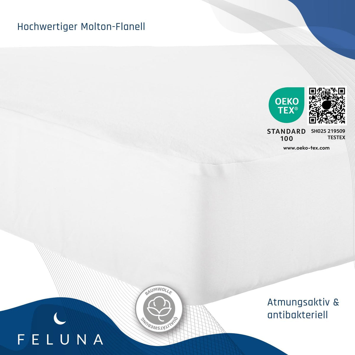 Molton Matratzenschoner 140x200cm - Wasserdichte Betteinlage