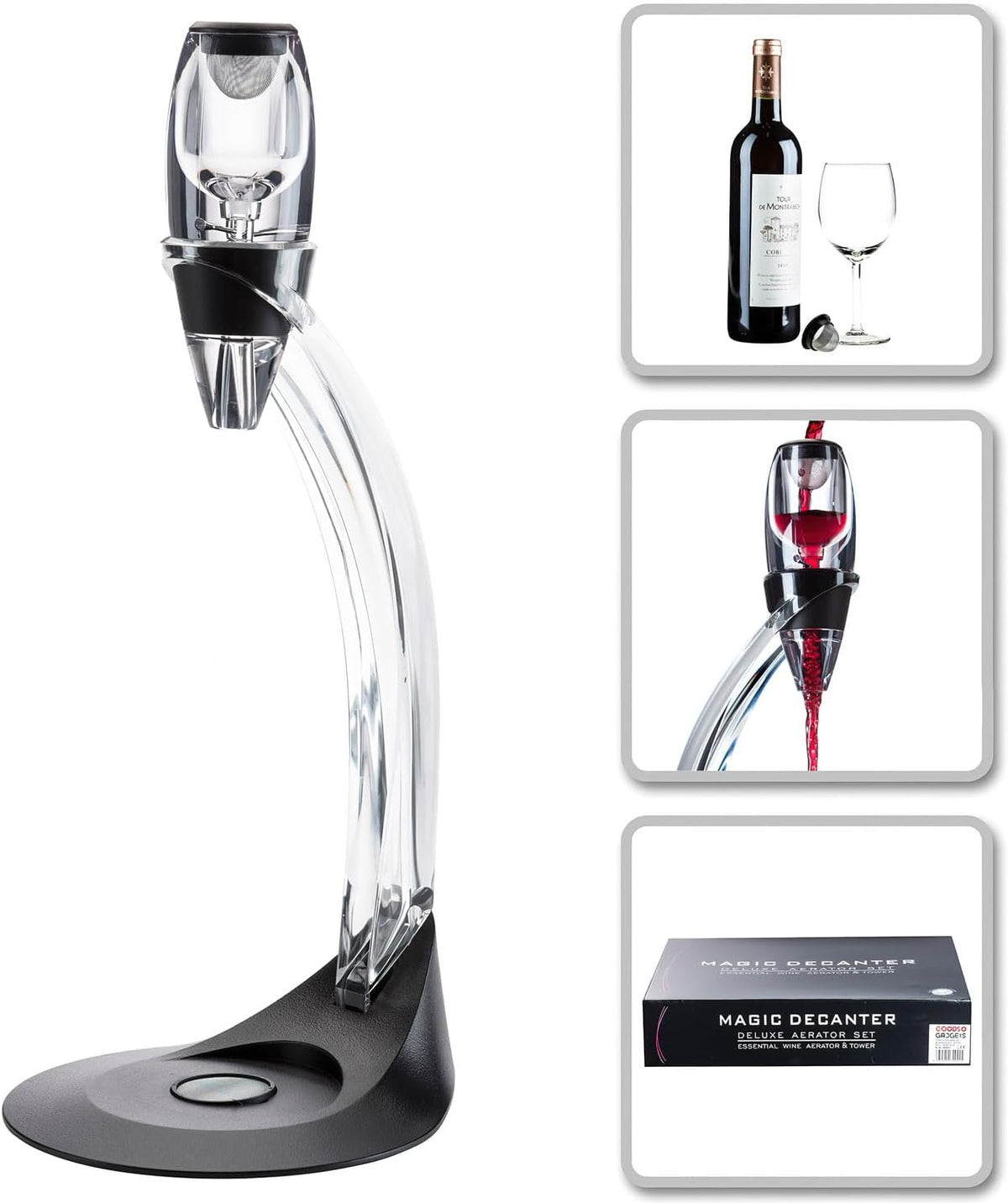 Luxus Weinbelüfter mit Ständer - Premium Wein-Dekanter Set