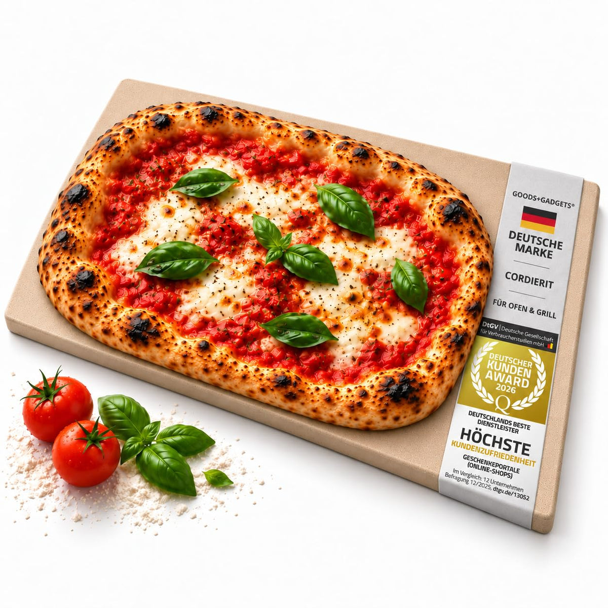 Pizzastein für Backofen & Gasgrill #Variante_Eckig