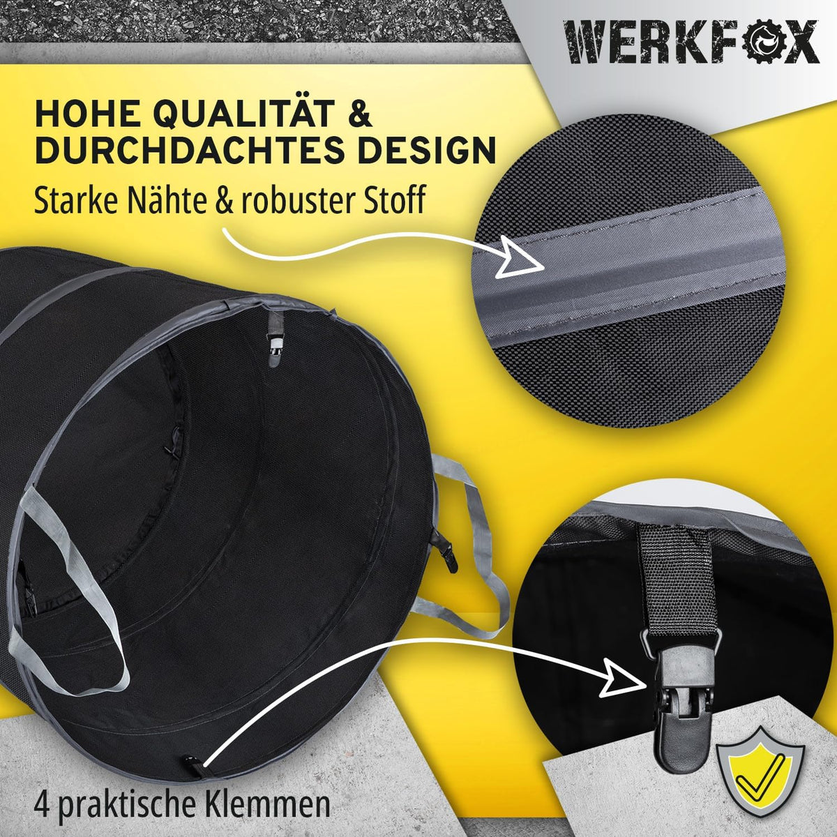 Pop-Up Garten-Abfallsack - Selbststehender Laubsack, 215 Liter