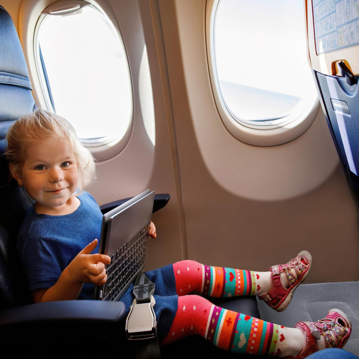 Flugzeug-Fußkissen – graues Reisekissen im Flugzeug #Farbe_Grau