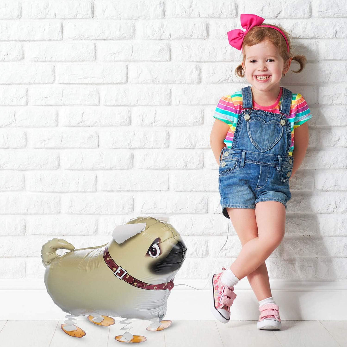 Air-Walkers Heliumballon Tierfigur – Wiederverwendbarer Party-Spaß #Farbe_Mops