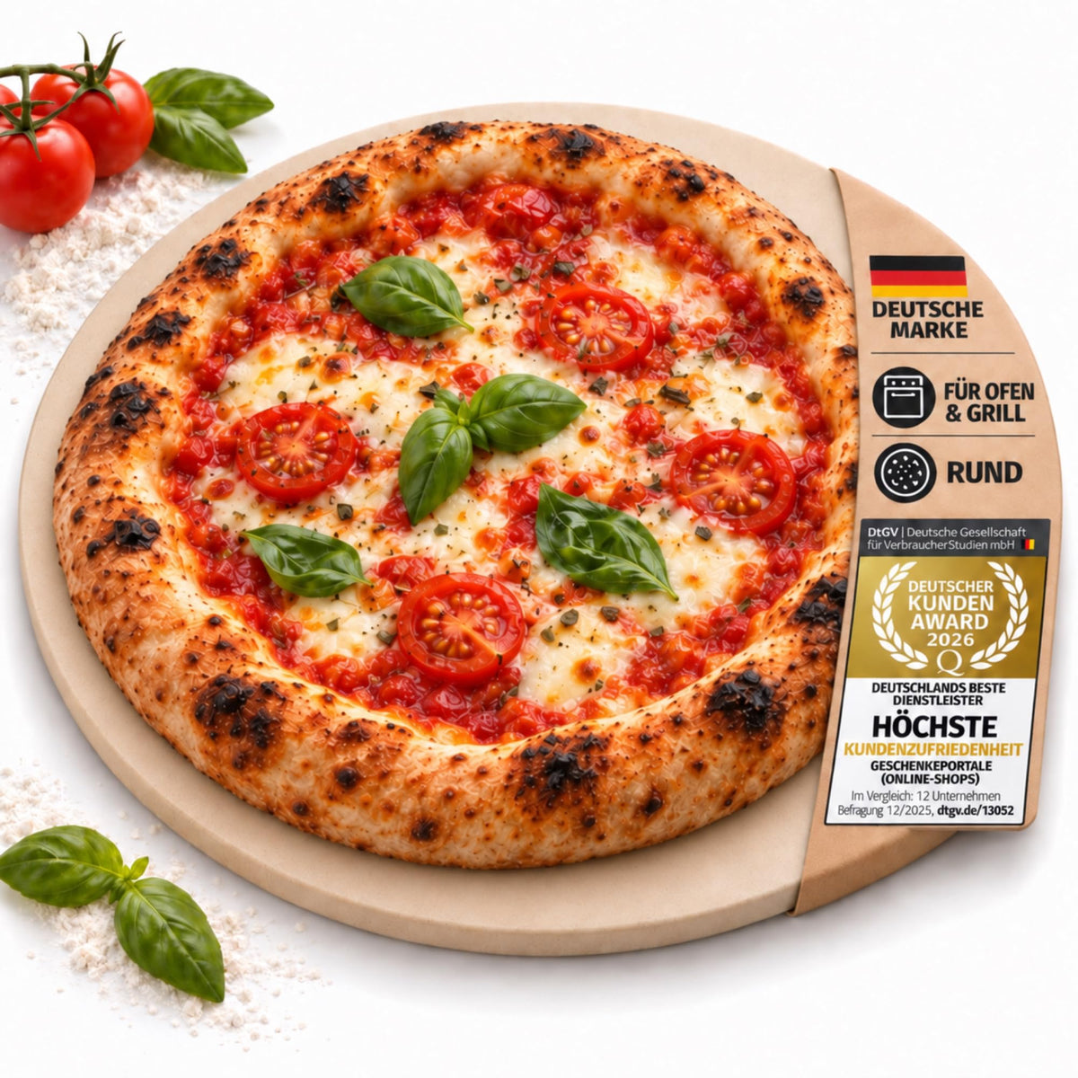 Pizzastein für Backofen & Gasgrill #Variante_Rund