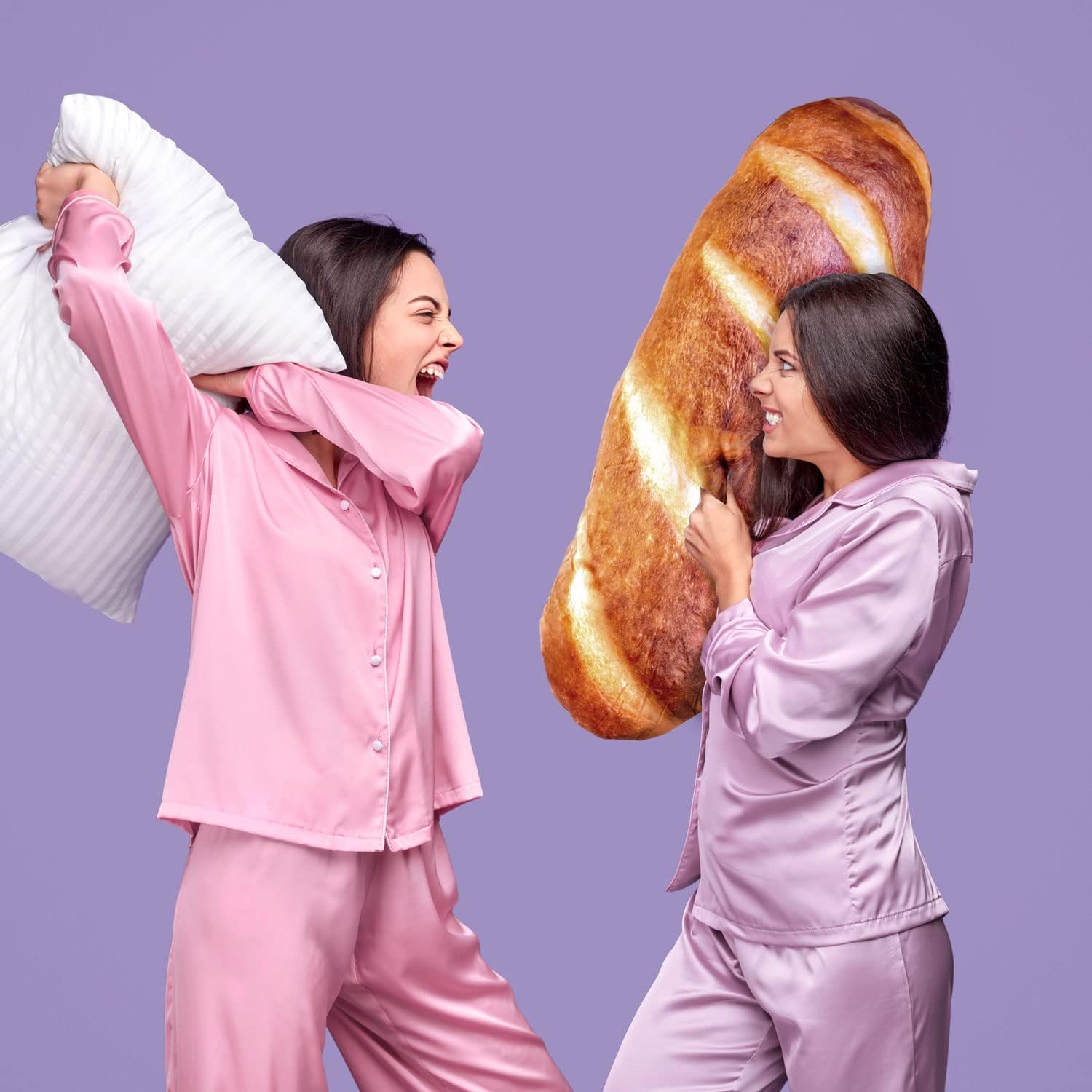 80 cm Baguette Kuschelkissen - Realistisches 3D-Plüsch-Brotkissen
