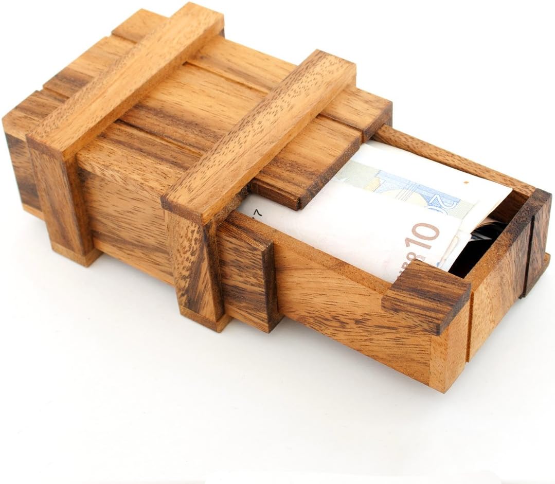 Magische Geldgeschenkbox aus Holz – Kreative Puzzle-Box für Geschenke