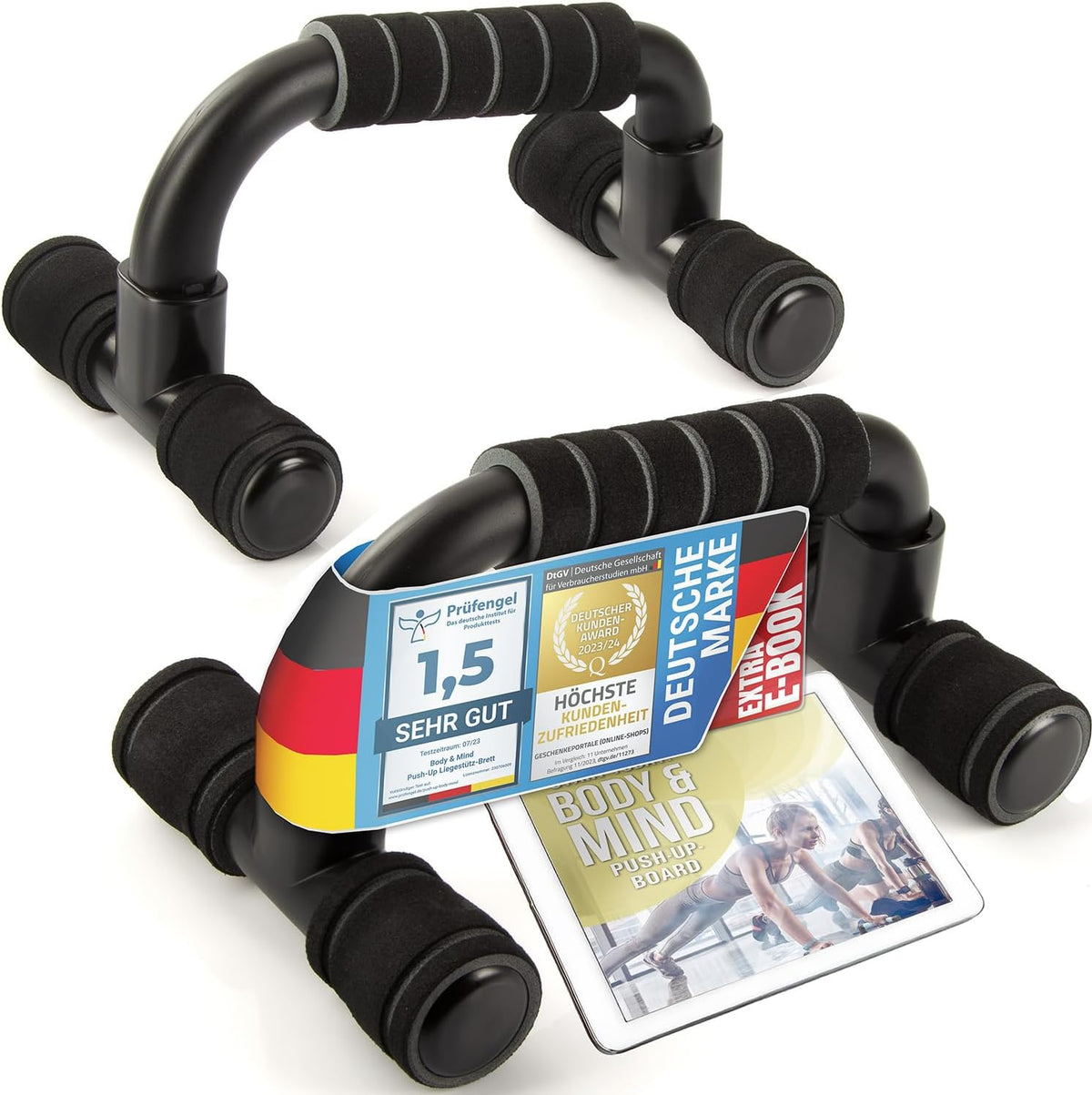 Liegestützgriffe - Ergonomische Push-Up Bars für Oberkörpertraining
