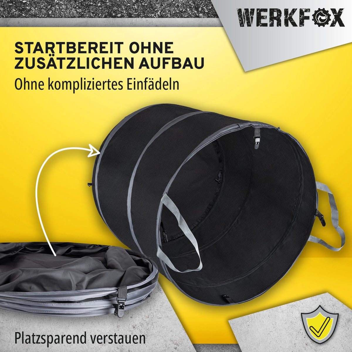 Pop-Up Garten-Abfallsack - Selbststehender Laubsack, 215 Liter