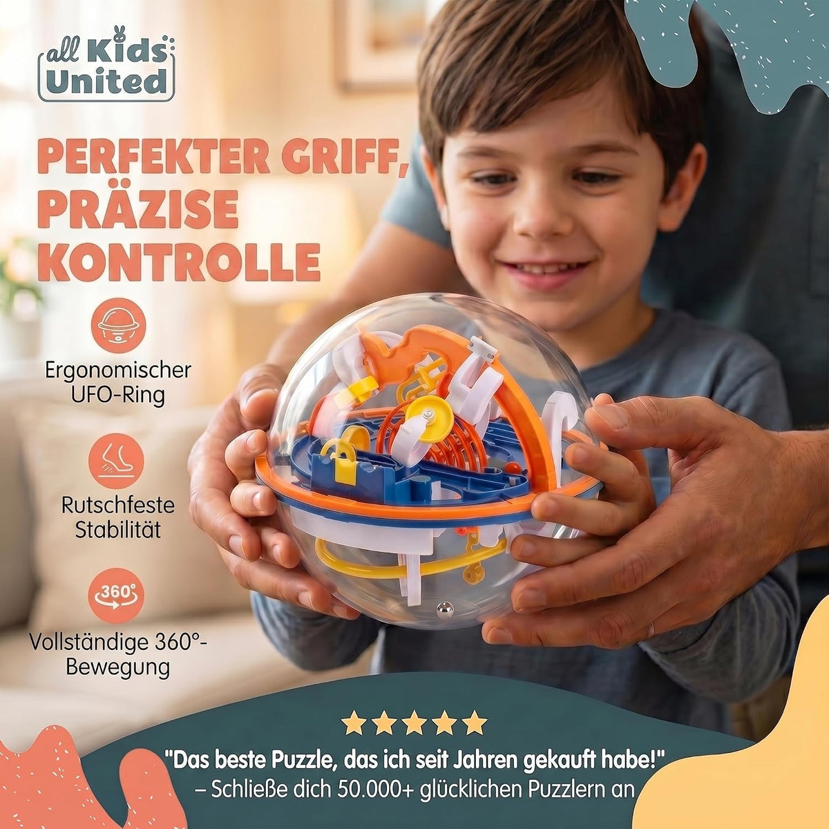 3D Kugel Labyrinth Puzzle – Magic Maze Geschicklichkeitsspiel