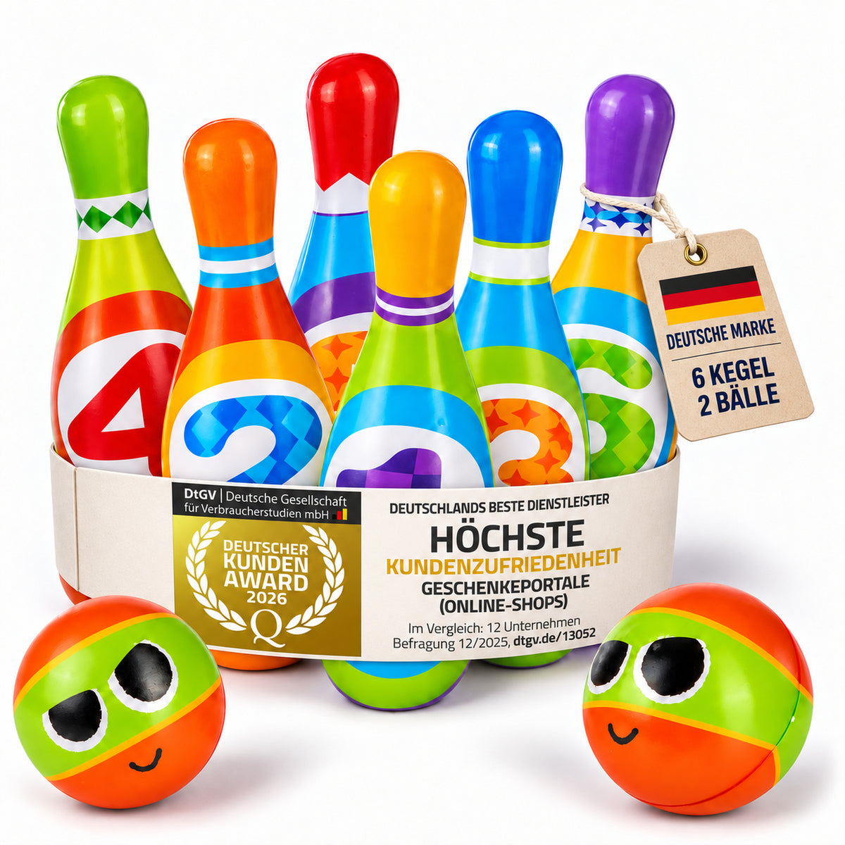 Bowling-Set Kinder 6er Set – Bild 9 #Variante_6er Set