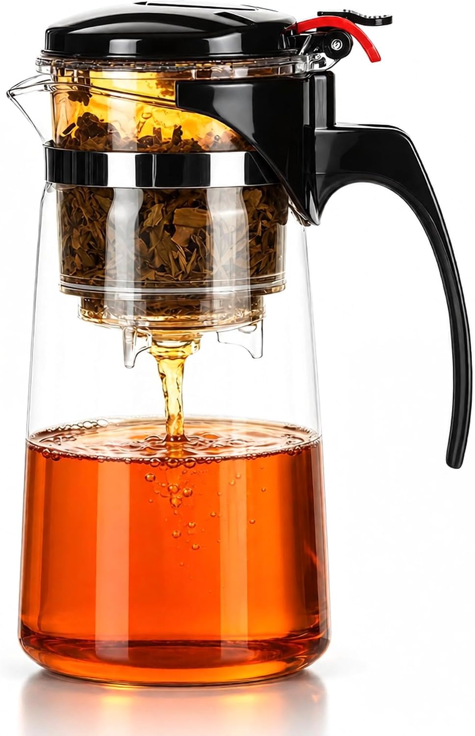 DIMONO Teebereiter für losen Tee mit Knopf, 450 ml