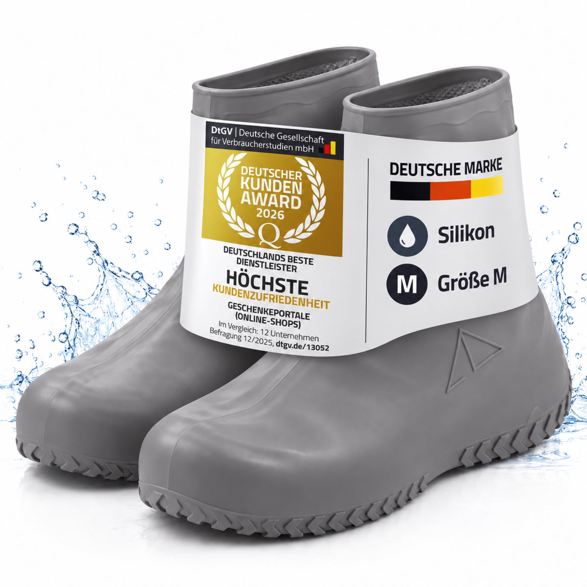 Silikon-Überschuhe Grau Größe M – Kundenzufriedenheit 2026, Deutsche Marke #Farbe_Grau