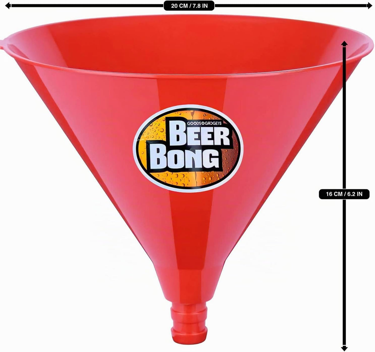 Bierbong Trichter - Party Bierstürzer mit Ventil & Schlauch