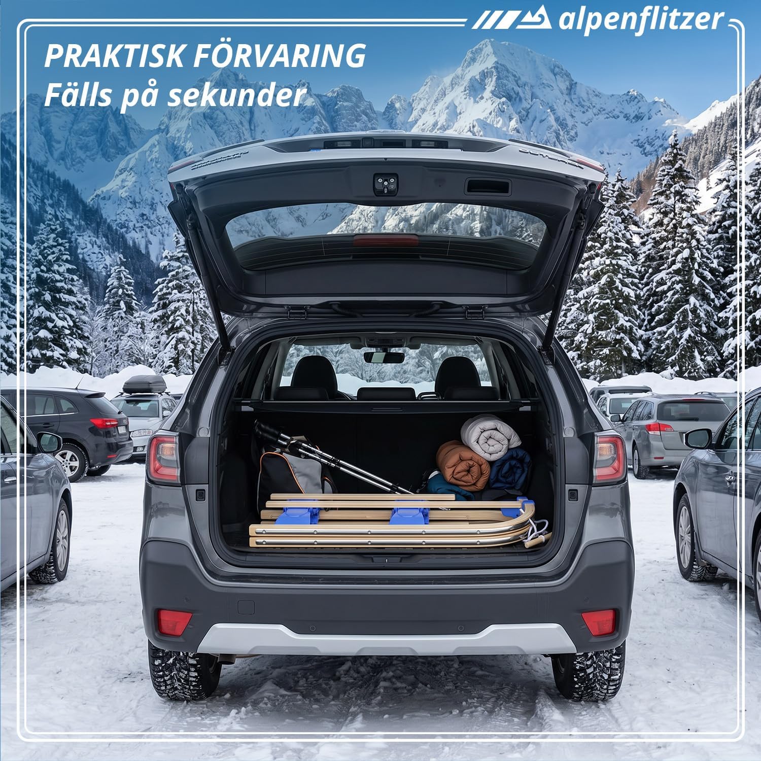 1-B Ware Alpenflitzer Klappschlitten