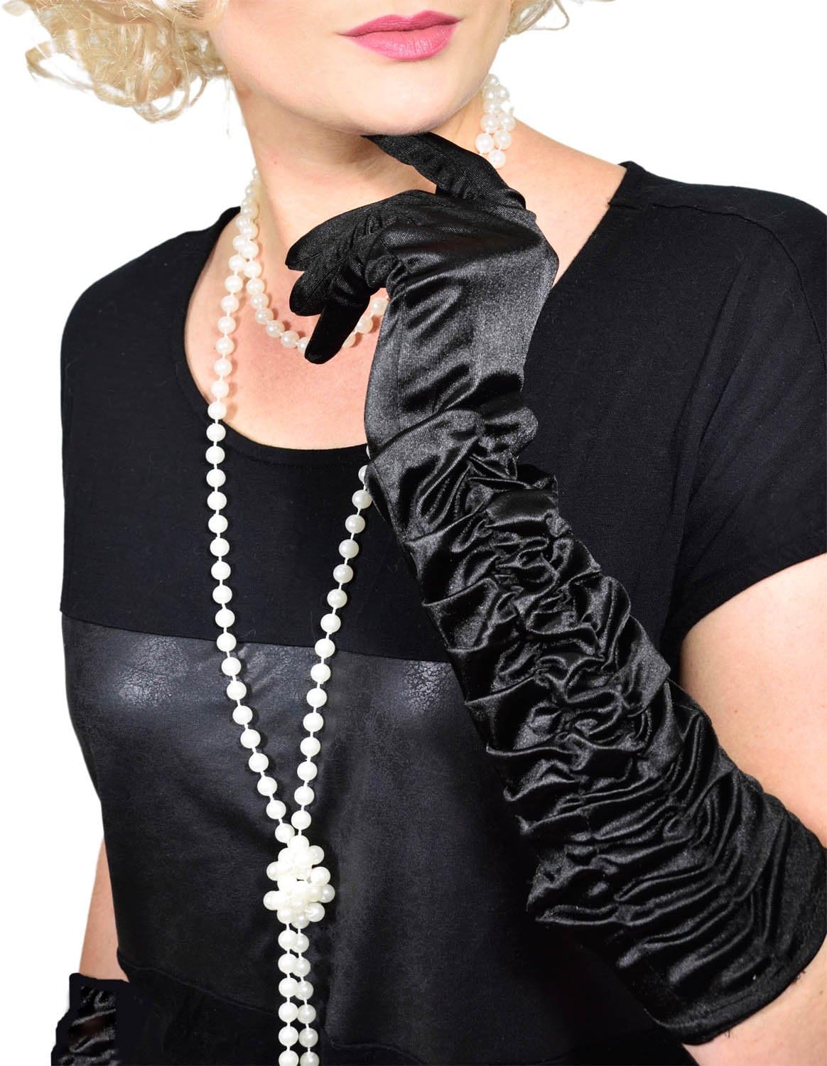 Charleston Perlenkette 180cm - 20er Jahre Flapper Kostüm Accessoire