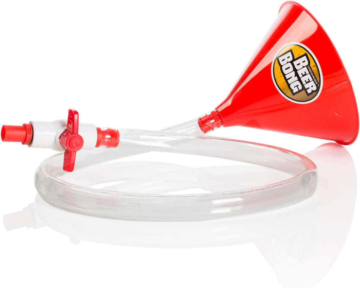 Bierbong Trichter - Party Bierstürzer mit Ventil & Schlauch