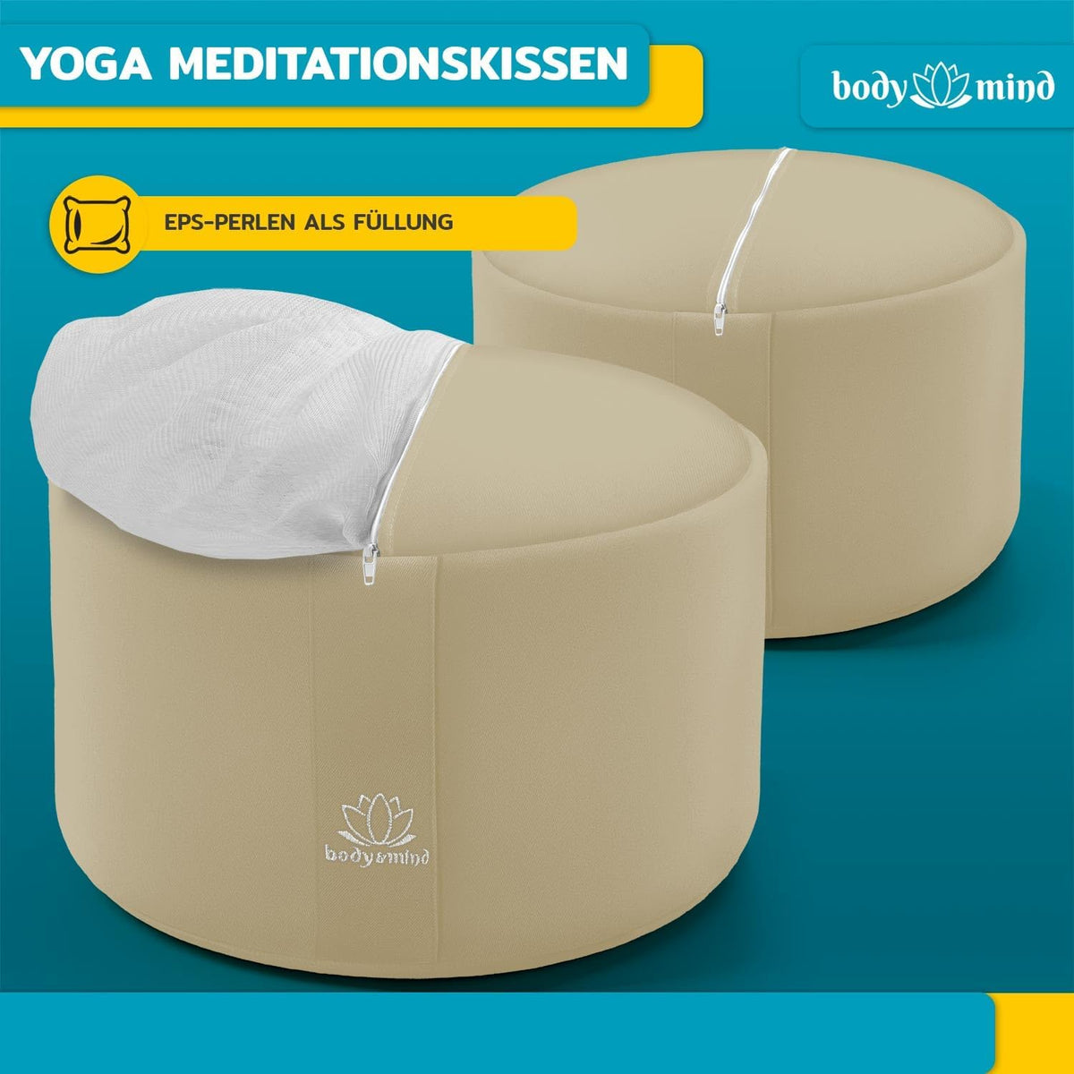 Yoga Meditationskissen - Ergonomisches Bodenkissen zur Entspannung