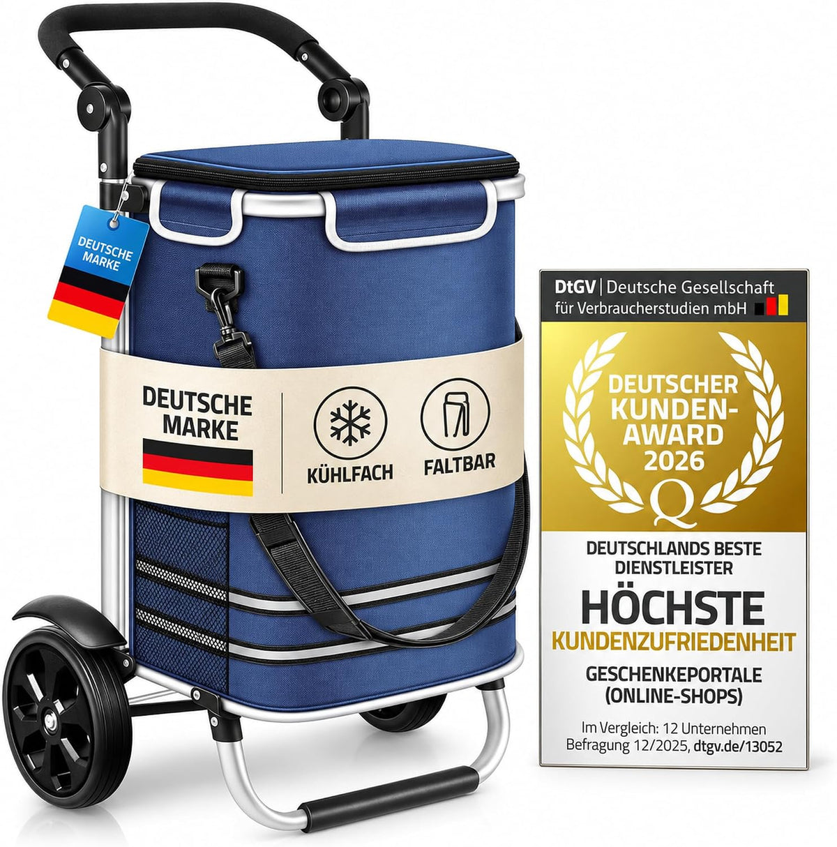 Dimono Einkaufstrolley – Blau #Farbe_Blau