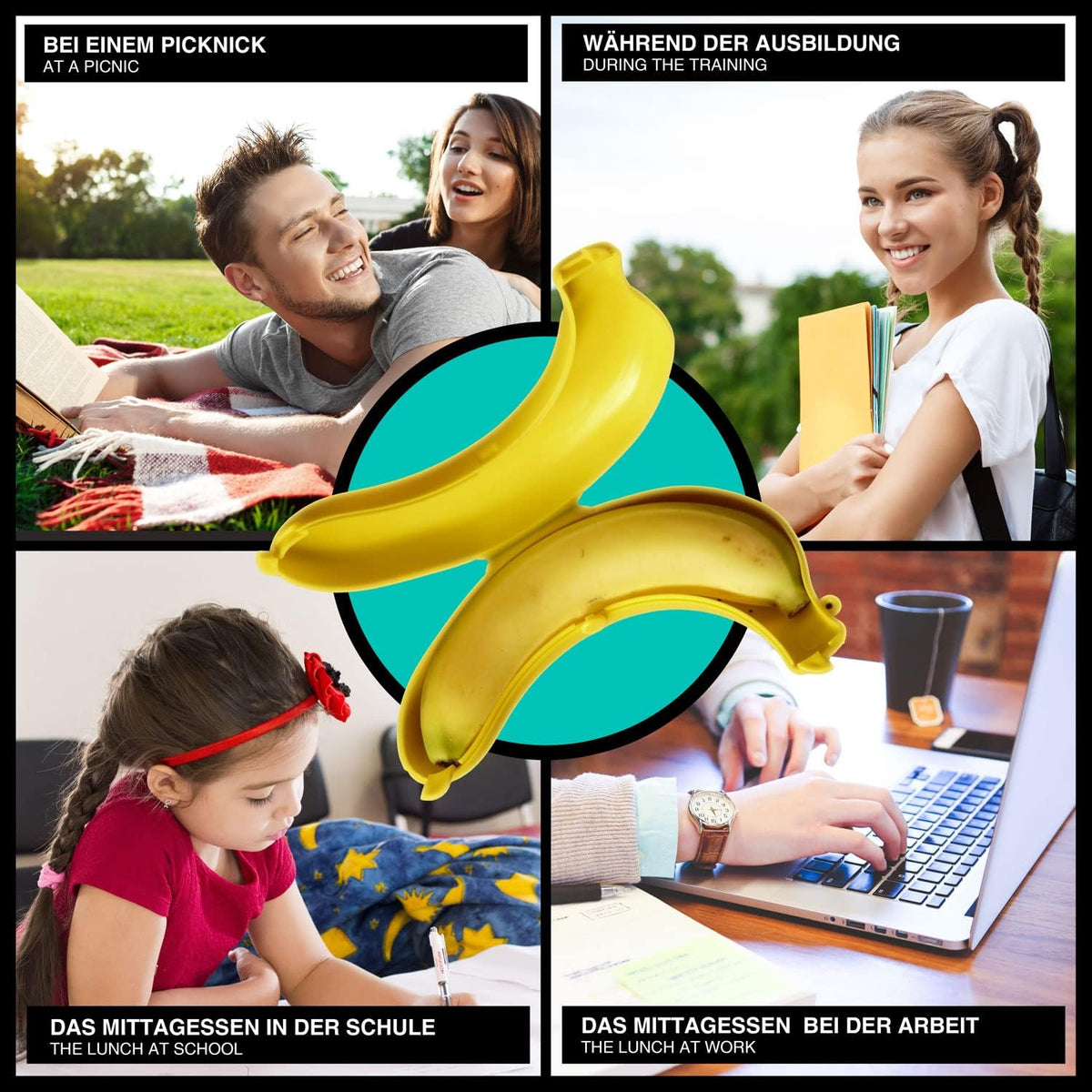Bananenbox für unterwegs – Bruchfeste Bananendose & Bananenschutz