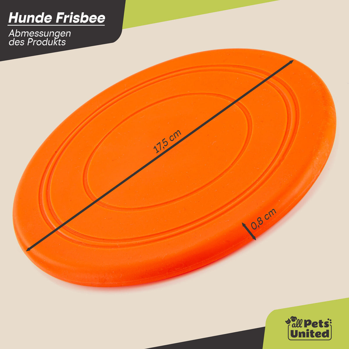 Orange Hunde-Frisbee – Produktbild 6