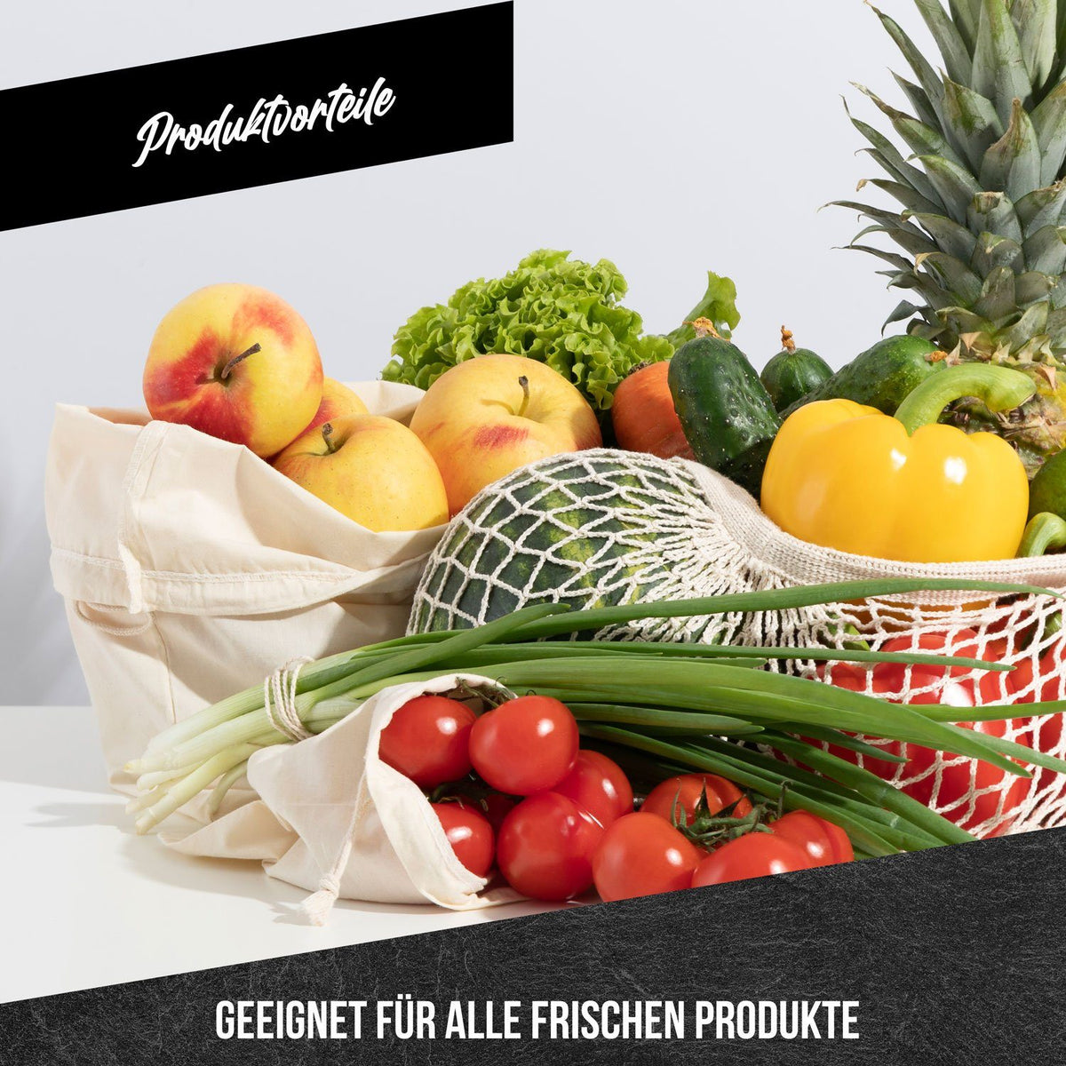 Baumwollbeutel mit Obst und Gemüse – SKU 39811255