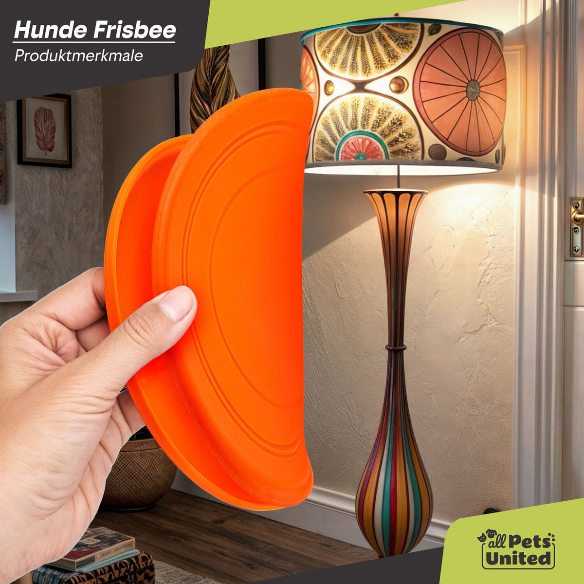 Hunde-Frisbee Orange – Materialdetail